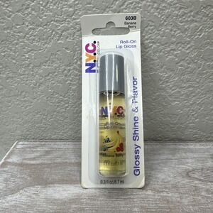 $48 🌙 N.Y.C. NYC Roll-On Lip Gloss Banana Berry 603B‎ Rare Brand New Sealed